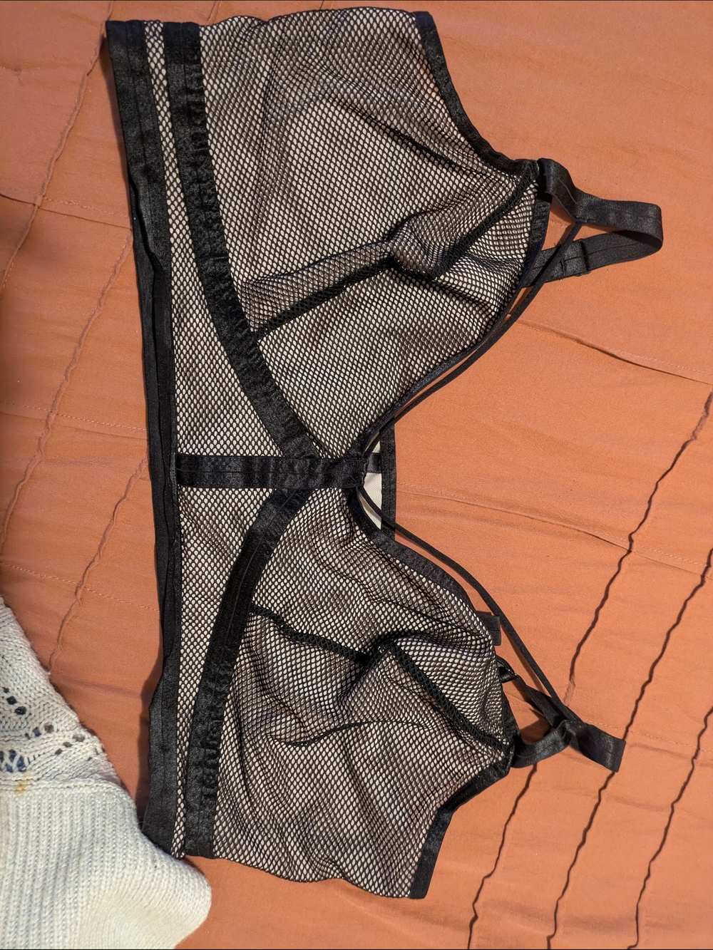 torrid Mesh Black Fishnet Bralette